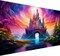 5D Diamond Art Painting – Castle Starry Sky Full Drill DIY Gem Art, 16x28 Inch Wall Décor for Adults